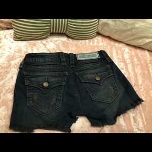 Rock nrevival black shorts